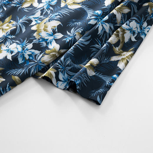 【超大码】【DM】大依优型大码短袖衬衫潮流碎花半袖衬衣男士300斤上衣夏季薄款肥佬宽松加大 商品图2