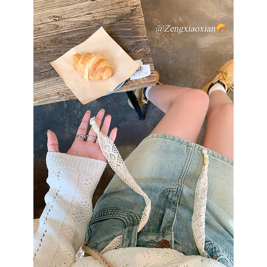 <曾小咸推荐>韩版复古高腰牛仔短裙 商品图0