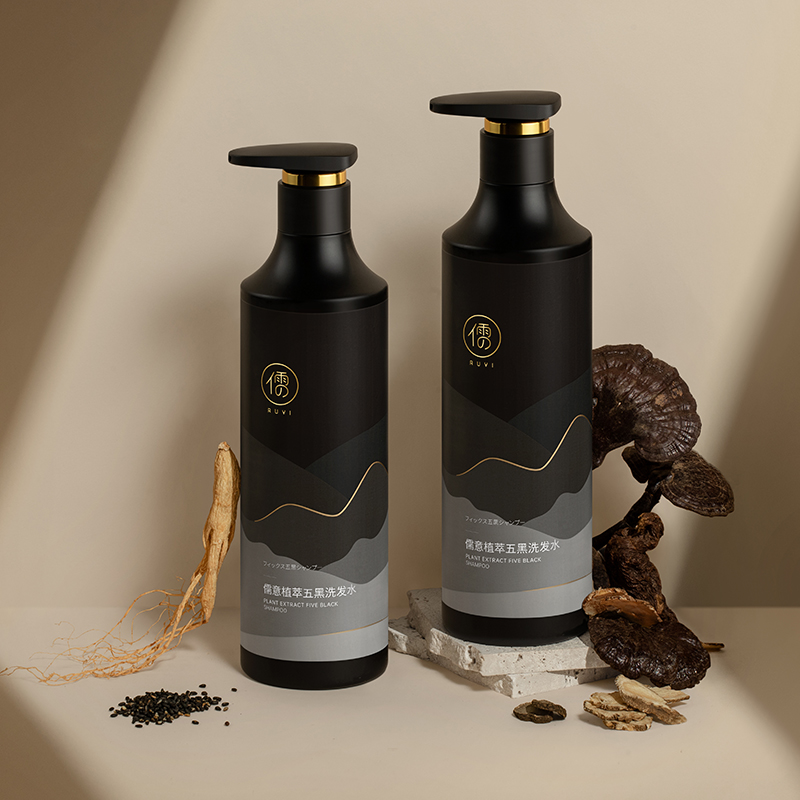 【小来】儒意黑灵芝何首乌洗发水控油去屑止痒非纯植物品牌官方旗舰店养发500g/瓶