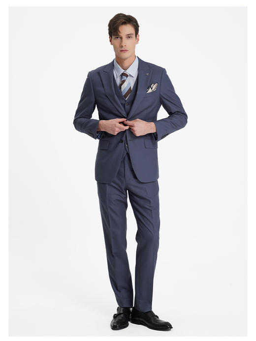 callisto熔岩灰精选丝羊毛西裤 商品图2