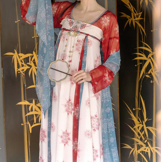 裁缝学苑AS438唐制汉服坦领上衣一片式齐胸破裙纸样女装样板 商品图3