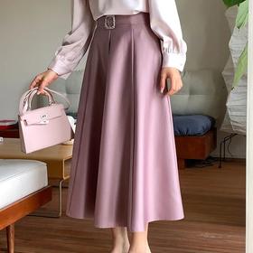 【自】全新升级【铂金会员174/天猫229/差价55】(10408) 洛诗琳春季新款法式气质a字半身裙中长款大摆裙高腰气质长裙