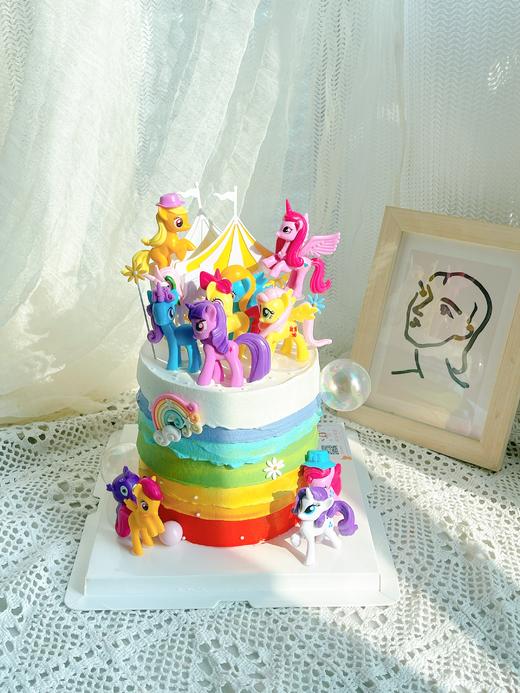 小马宝莉彩虹蛋糕（图片是加高款） 商品图0