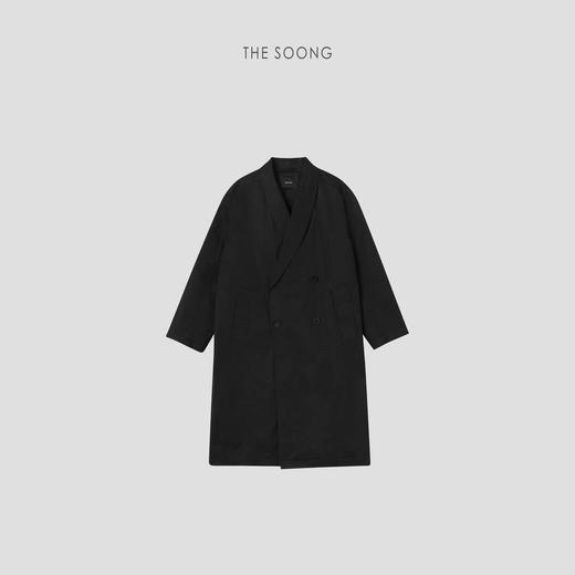 THESOONG|"暮色巴黎"100%棉经典薄款立体廓形风衣外套HWWT6430 商品图8
