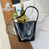 经典鲨2025年新款百搭纯色简约单肩斜挎水桶包女士KGB05-5186571 商品缩略图2