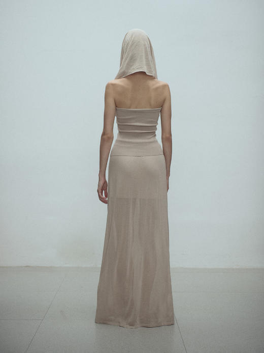 VC｜SS25033 Shanti sheer knit skirt [半身裙 黑 / 白 / 卡其 ] 商品图8