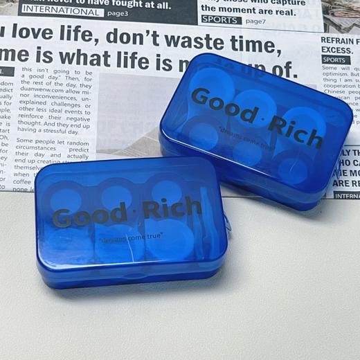 三幅装蓝白隐形眼镜盒美瞳盒T92 商品图4