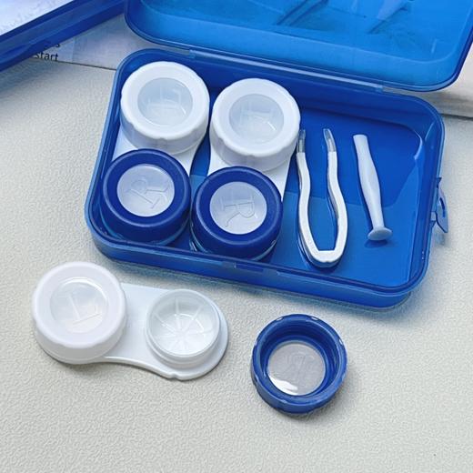 三幅装蓝白隐形眼镜盒美瞳盒T92 商品图1