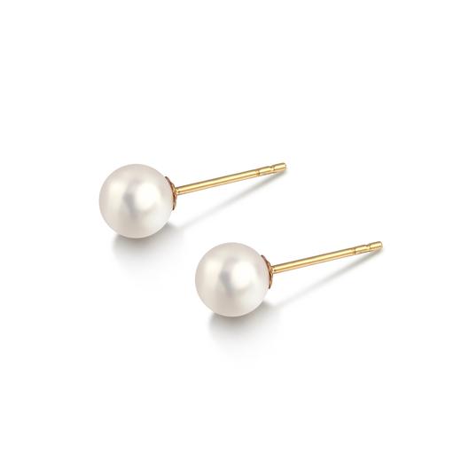 IIPO宜珠宜宝akoya18K耳钉7-7.5mm(礼盒装) 商品图0