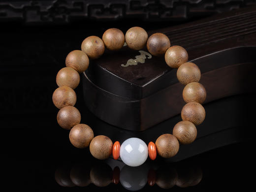 XY0020原创沉香diy翡翠圆珠手串 商品图0