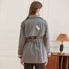 famecoco范可儿短款时尚风衣女士秋天长袖拼接收腰全棉外套F225AV005 商品缩略图2