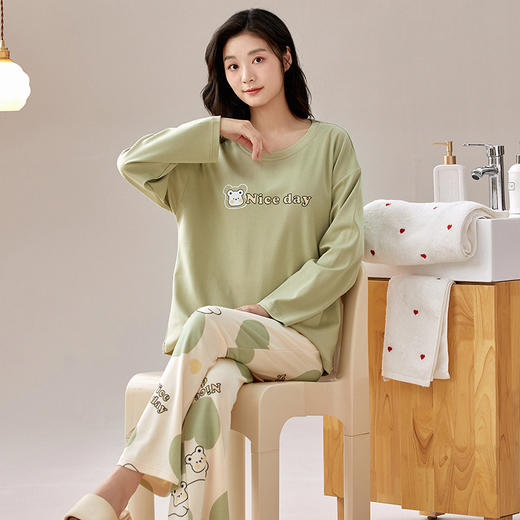 红腾 马卡龙印花家居服系列 设计款印花F106/圆领印花F104 多款可选 商品图11