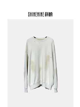 W432564219破损圆领卫衣