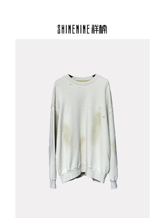 W432564219破损圆领卫衣 商品图0