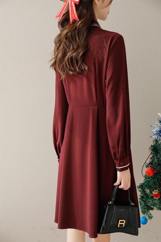 amadella 复古娃娃领蝴蝶结翻领连衣裙 17673 商品图7