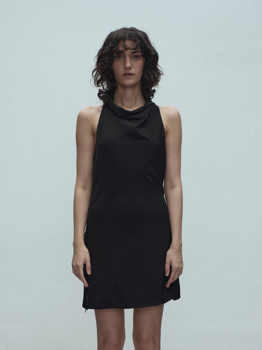 VC｜SS25019 Shanti draped back dress [连衣裙  黑 / 米白 / 粉 ] 商品图3