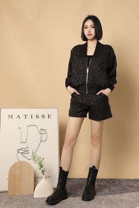 LNNNS 休闲肌理感外套短裤套装 15576