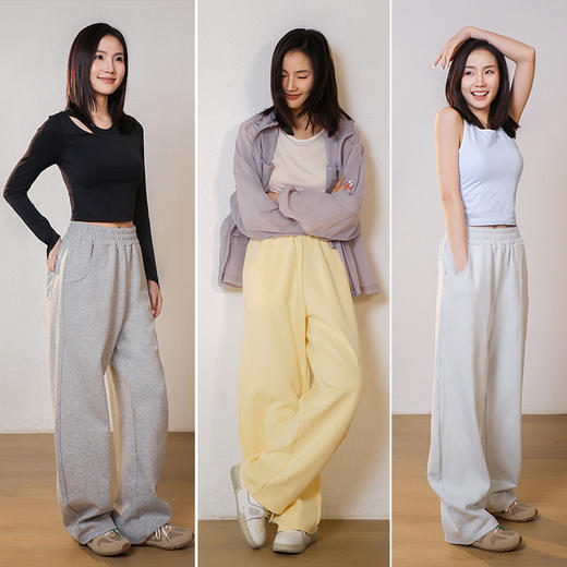 L RECNAVA [330克梨形必备香蕉裤] 面料更挺阔宽松裤 中腰休闲香蕉裤-显高显瘦运动长裤 商品图0