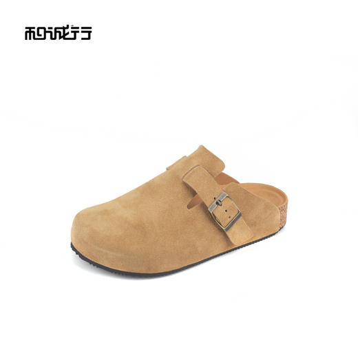 和诚行 2025夏季新女士款时尚厚底包头拖鞋百搭休闲勃肯鞋1930090 商品图1