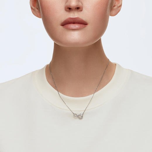 泸州仓 | 施华洛世奇 永恒爱意项链+耳钉 套装 5540702 商品图1