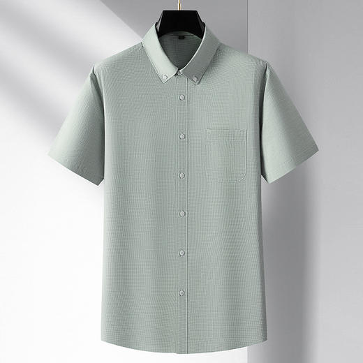 【棉亚麻】大依优型大码短袖衬衫棉麻半袖衬衣男士特大码休闲打底衫夏季肥佬宽松亚麻上衣 商品图6