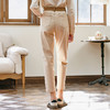 Famecoco范可儿原创女士撞色明线休闲裤秋款直筒小脚长款裤子F225GA015 商品缩略图4