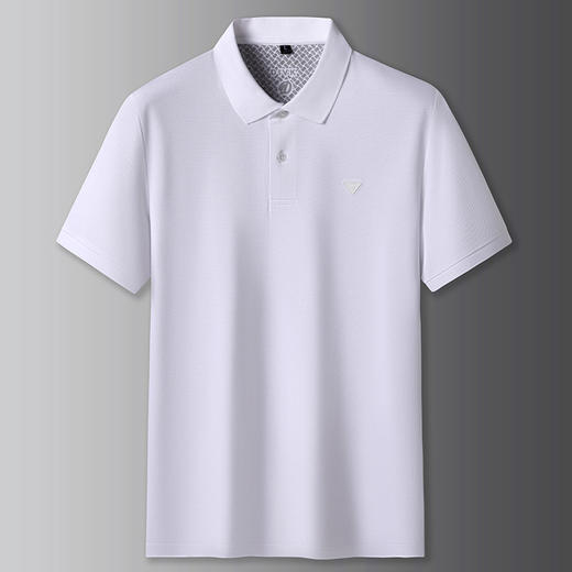 【100%棉】【DK】大依优型大码男装短袖POLO衫加大码男士棉半袖翻领体恤肥佬宽松休闲纯色上衣 商品图5