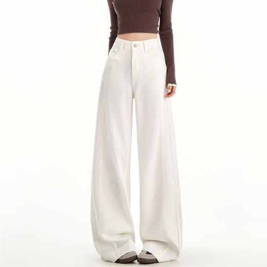 馥迦三防显瘦清爽百搭莱赛尔阔腿裤 商品图5