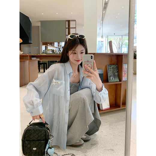 <曾小咸推荐>韩系百搭灰色背心吊带连衣裙 商品图1