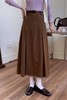 Stay2Weeks 韩版复古棕色高腰显瘦百搭半裙 17644 商品缩略图0