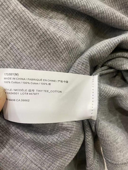 The*🔥春夏新品原单圆领纯棉短袖T恤 带微弹 商品图10