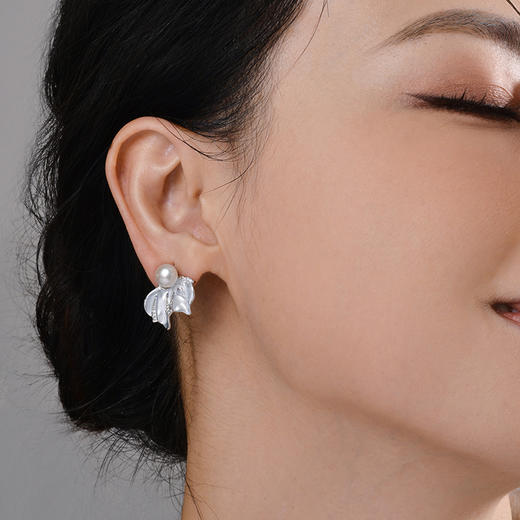 Manreya玛芮雅“春见悠然”淡水珍珠耳夹耳钉无耳洞耳夹 商品图2