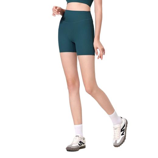 跃牌【禅语梵心】塑形高腰蜜桃提臀短裤运动速干罗纹裸感瑜伽裤健身骑行训练裤YDK5193 商品图4