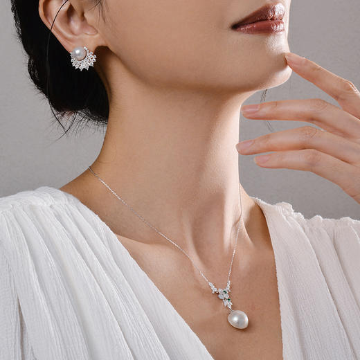 Manreya玛芮雅“繁星春水”淡水马贝项链气质高雅项链 商品图3