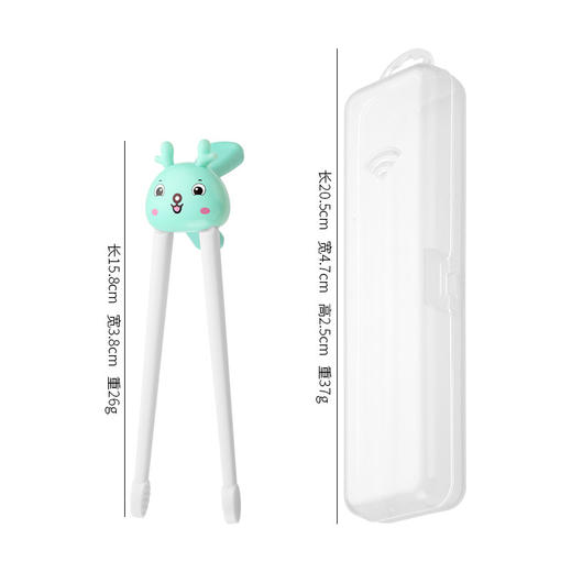 【科学用筷，自主进食好伙伴】卡通虎口回弹学习筷 儿童筷子 宝宝左右手学吃饭训练筷 一段辅助筷-QQ 商品图6