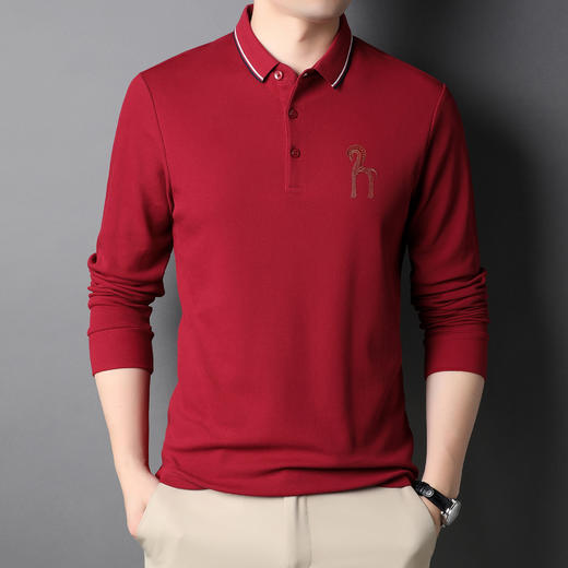 柏奥玛男士POLO衫60支双股棉珠地面料实体专版7981款】👏 品质真的太绝了，😎谁穿谁好看～ 商品图1