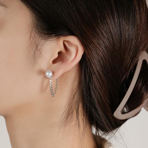 IIPO宜珠宜宝淡水珠银饰甜酷耳环(礼盒装) 商品图1