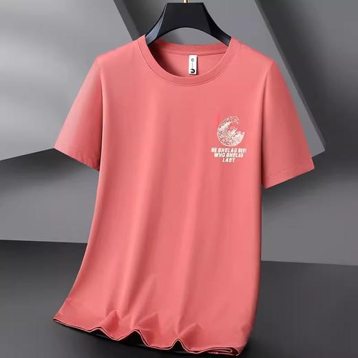 【棉质】【DWP】大依优型大码短袖T恤加肥加大休闲圆领半袖肥佬体恤男士胖子上衣 商品图3