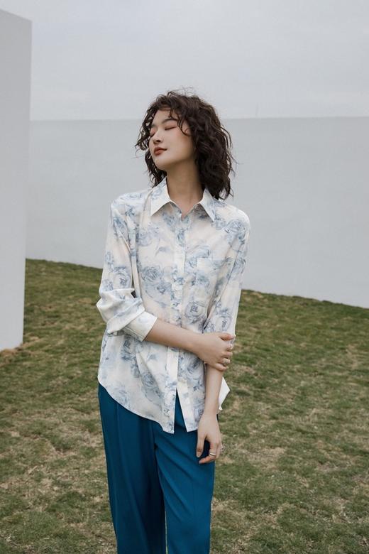 LNNNS 晕染水墨蓝衬衣 15809 商品图3