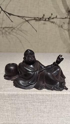 达摩摆件/小叶紫檀16*8cm