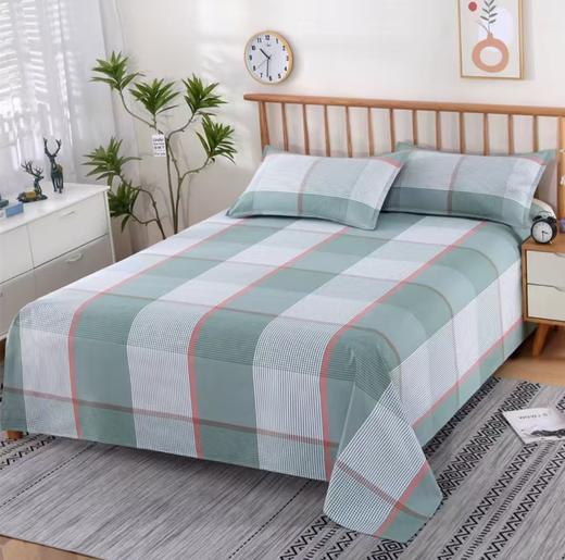 【唯众良品&纺棉人】  时尚经典全棉老粗布网格床单 商品图1