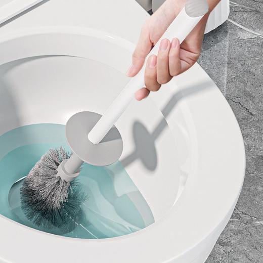 死角洁厕长柄马桶刷挂卫生间去墙式壁挂式浴室多功能家用套装刷洗 商品图3