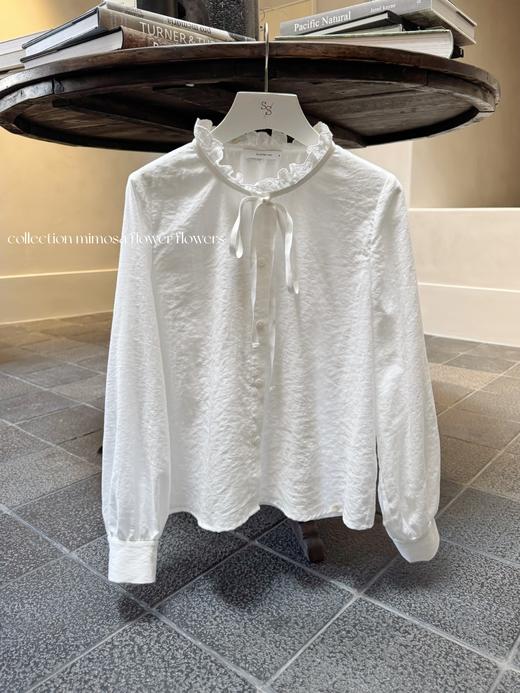 周小姐的故事 | 宝藏搭配单品法式白衬衫 天丝汉麻质地 米白色 商品图1