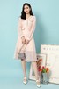Le Malene 裸粉色蕾丝口袋饰连衣裙 15644 商品缩略图1