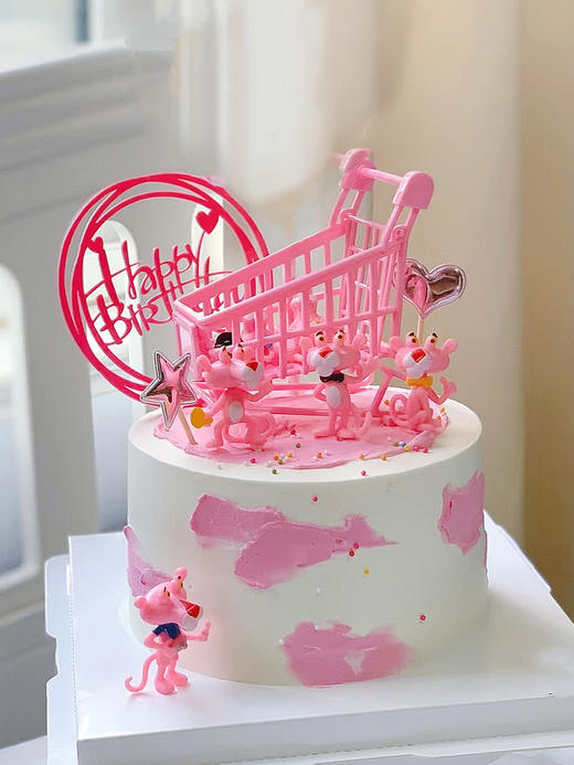 粉红顽皮豹蛋糕 商品图0