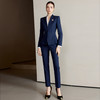 IWY/藏青色西装套装女气质干练公务员面试职业装CP2223+B502 商品缩略图1