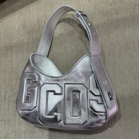 GCDS 女士字母徽标手提包 银色 A2CW5004A0001
