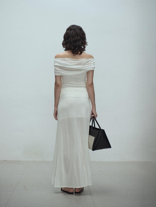 VC｜SS25033 Shanti sheer knit skirt [半身裙 黑 / 白 / 卡其 ] 商品图10