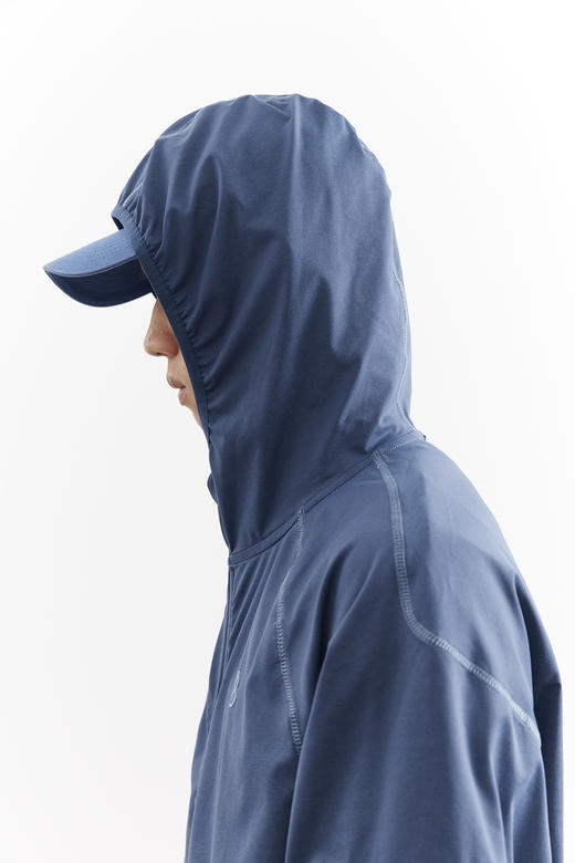 吃茶去chichaqu25明线速干吸湿排汗棉感防晒轻量带帽拉链卫衣运动 商品图2