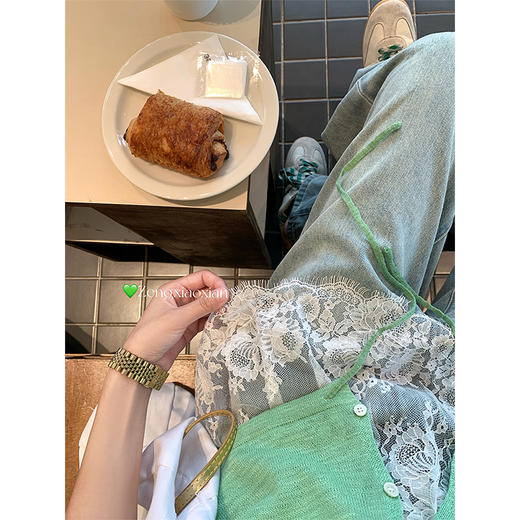 <曾小咸推荐>蕾丝边叠穿吊带背心 商品图2